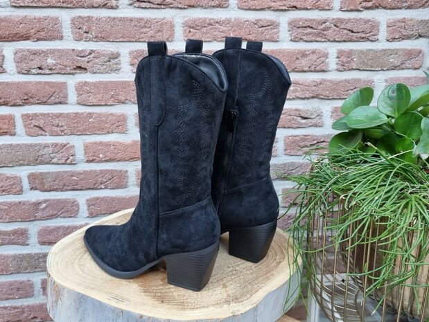 AMY BOOTS BLACK  SUEDINE