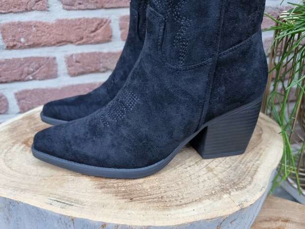 AMY BOOTS BLACK  SUEDINE