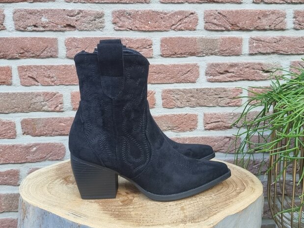 MARY BOOTS BLACK SUEDINE