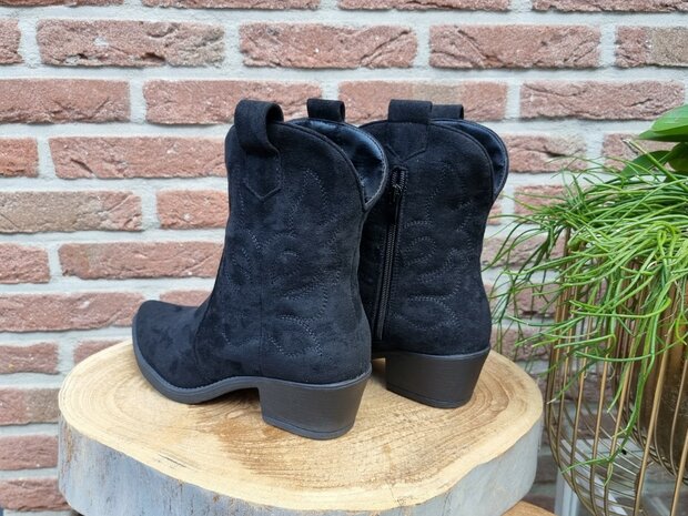 MARLEY BOOTS BLACK SUEDINE