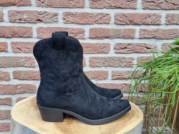 MARLEY BOOTS BLACK SUEDINE