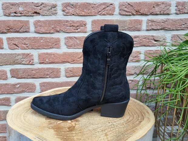 MARLEY BOOTS BLACK SUEDINE