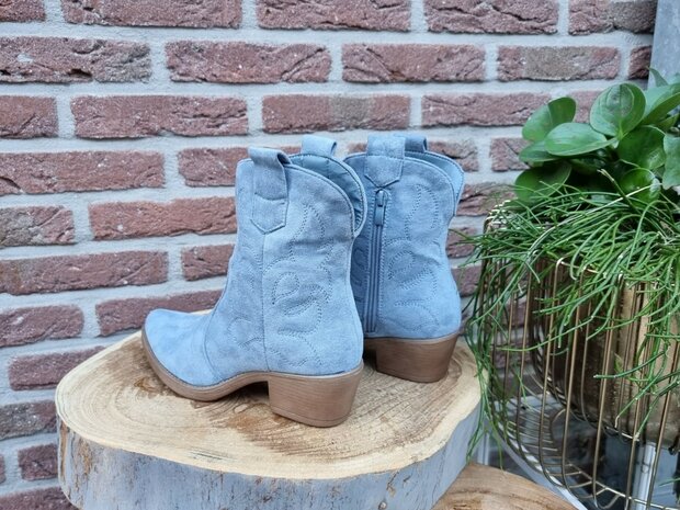 MARLEY BOOTS BLUE SUEDINE