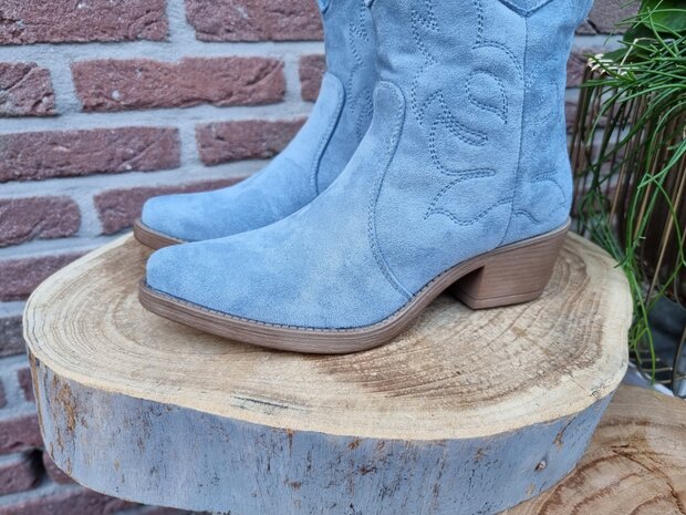 MARLEY BOOTS BLUE SUEDINE