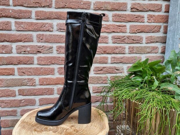 MEGAN BOOTS BLACK LACK